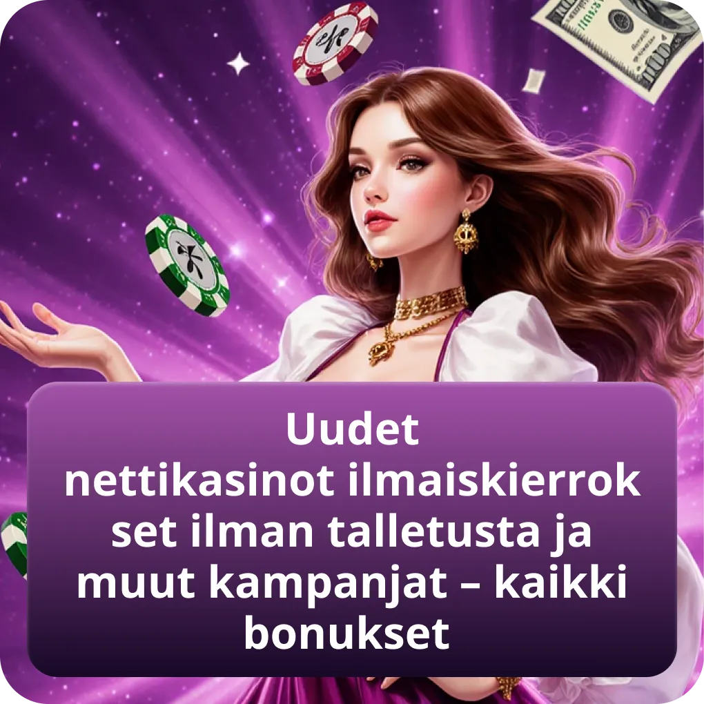 Uudet nettikasinot ilmaiskierrokset ilman talletusta ja muut kampanjat – kaikki bonukset